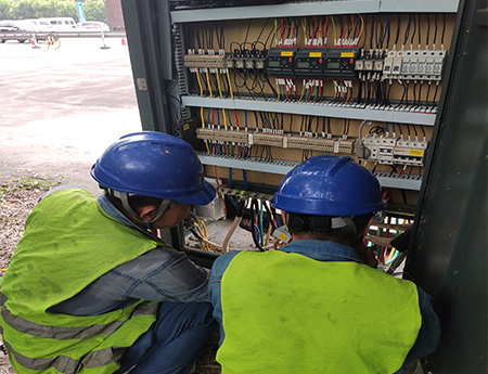 廣州海珠區三滘立交電纜防盜